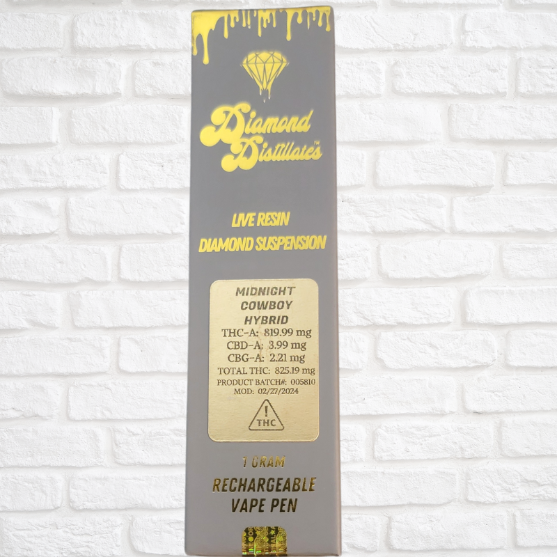 Diamond Distillate Live Resin 1 Gram Pen Simply CBD LLC