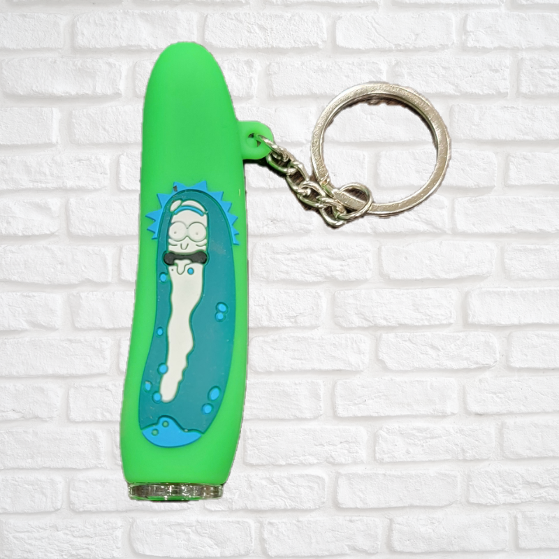 Rick and Morty and Simpson Silicone One Hitter Keychains Simply CBD LLC