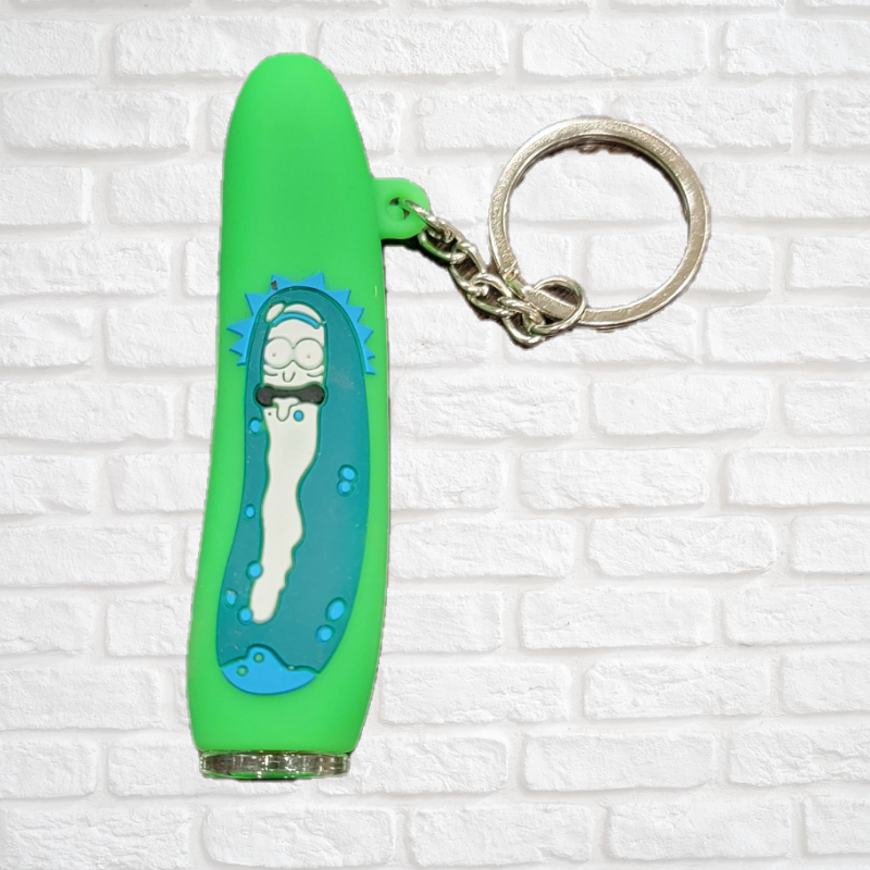 Rick and Morty and Simpson Silicone One Hitter Keychains Simply CBD LLC