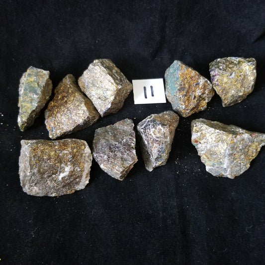 Rainbow Peacock Ore Pyrite raw healing gold shimmer crystal stones 1LB (LOT11) Simply CBD LLC