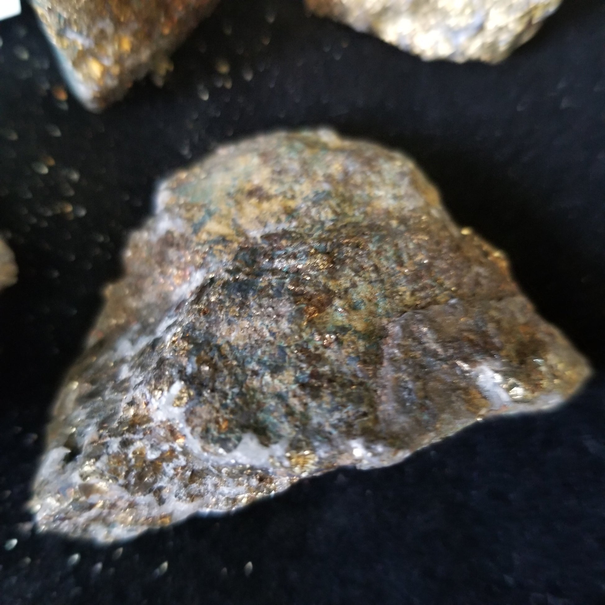 Rainbow Peacock Ore Pyrite raw healing gold shimmer crystal stones 1LB (LOT11) Simply CBD LLC
