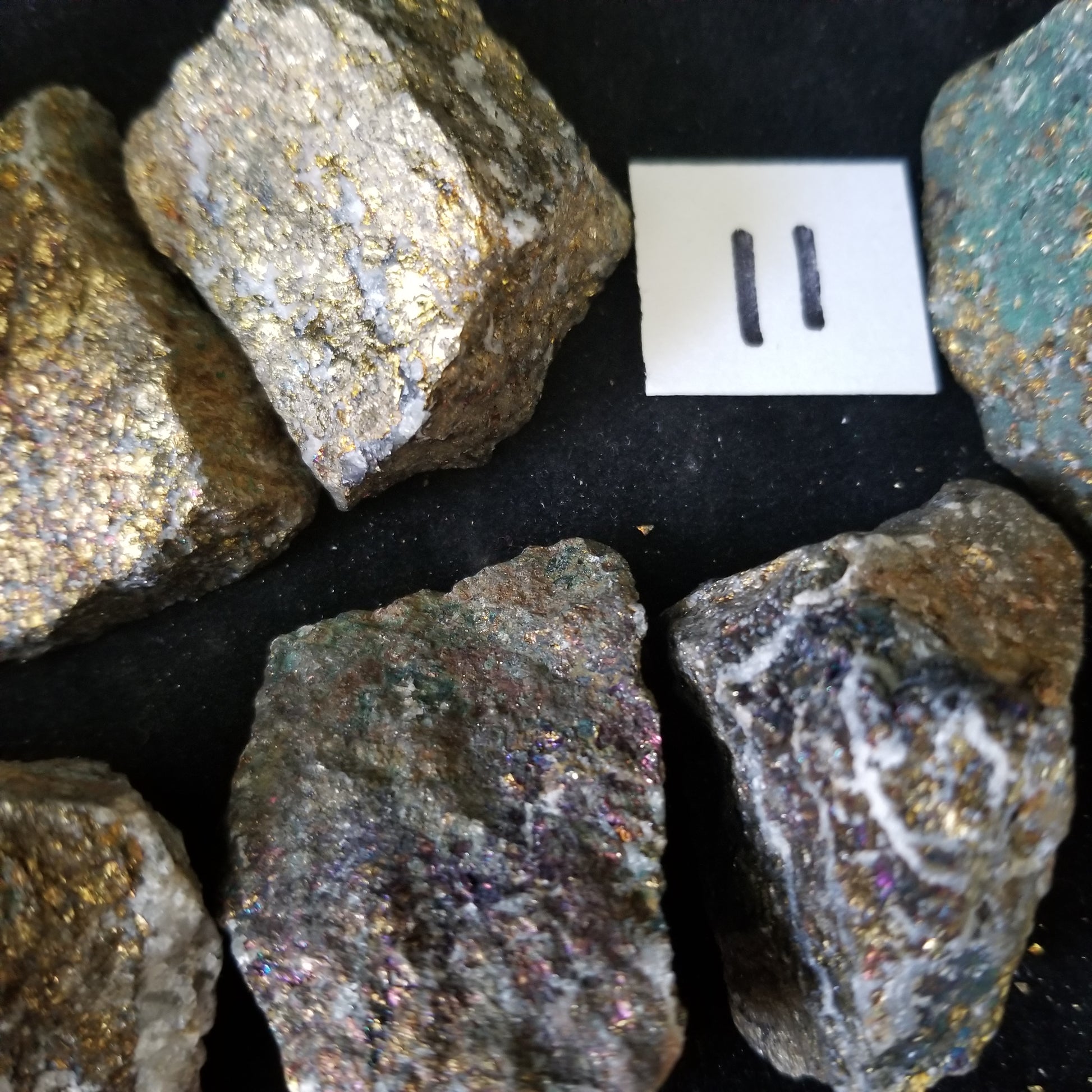 Rainbow Peacock Ore Pyrite raw healing gold shimmer crystal stones 1LB (LOT11) Simply CBD LLC
