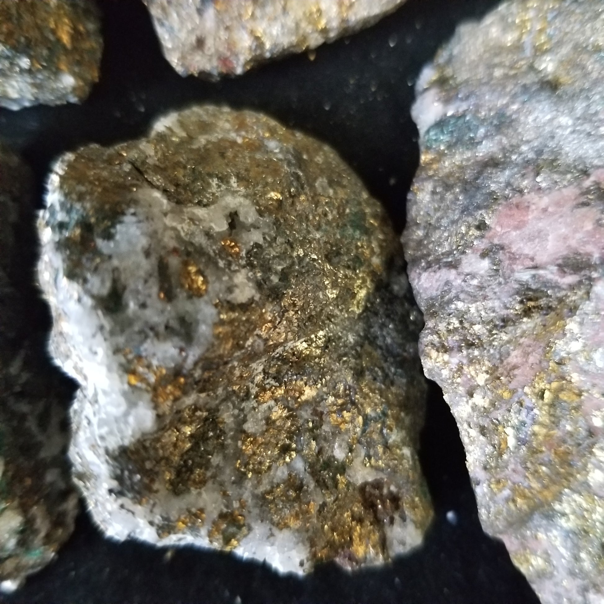 Rainbow Peacock Ore Pyrite raw healing gold shimmer crystal stones 1LB (LOT12) Simply CBD LLC