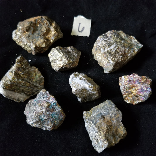Rainbow Peacock Ore Pyrite raw healing gold shimmer crystal stones 1LB (LOT6) Simply CBD LLC