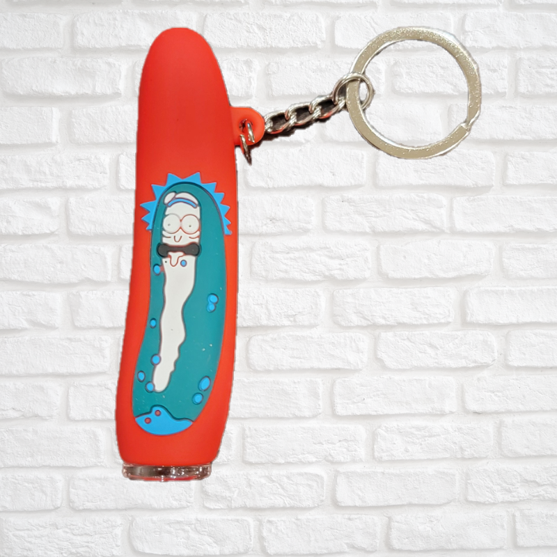 Rick and Morty and Simpson Silicone One Hitter Keychains Simply CBD LLC