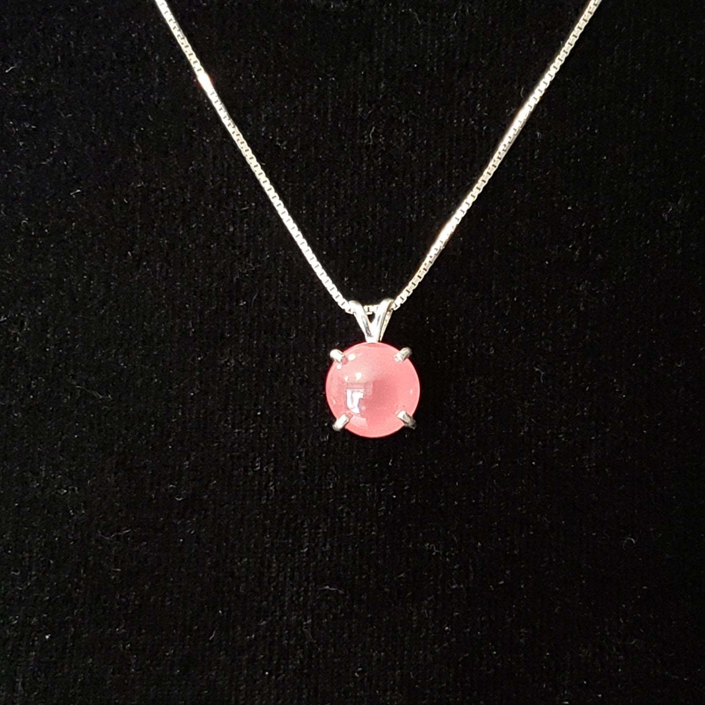 Rhodocrosite 8 carat Silver Pendant Simply CBD LLC