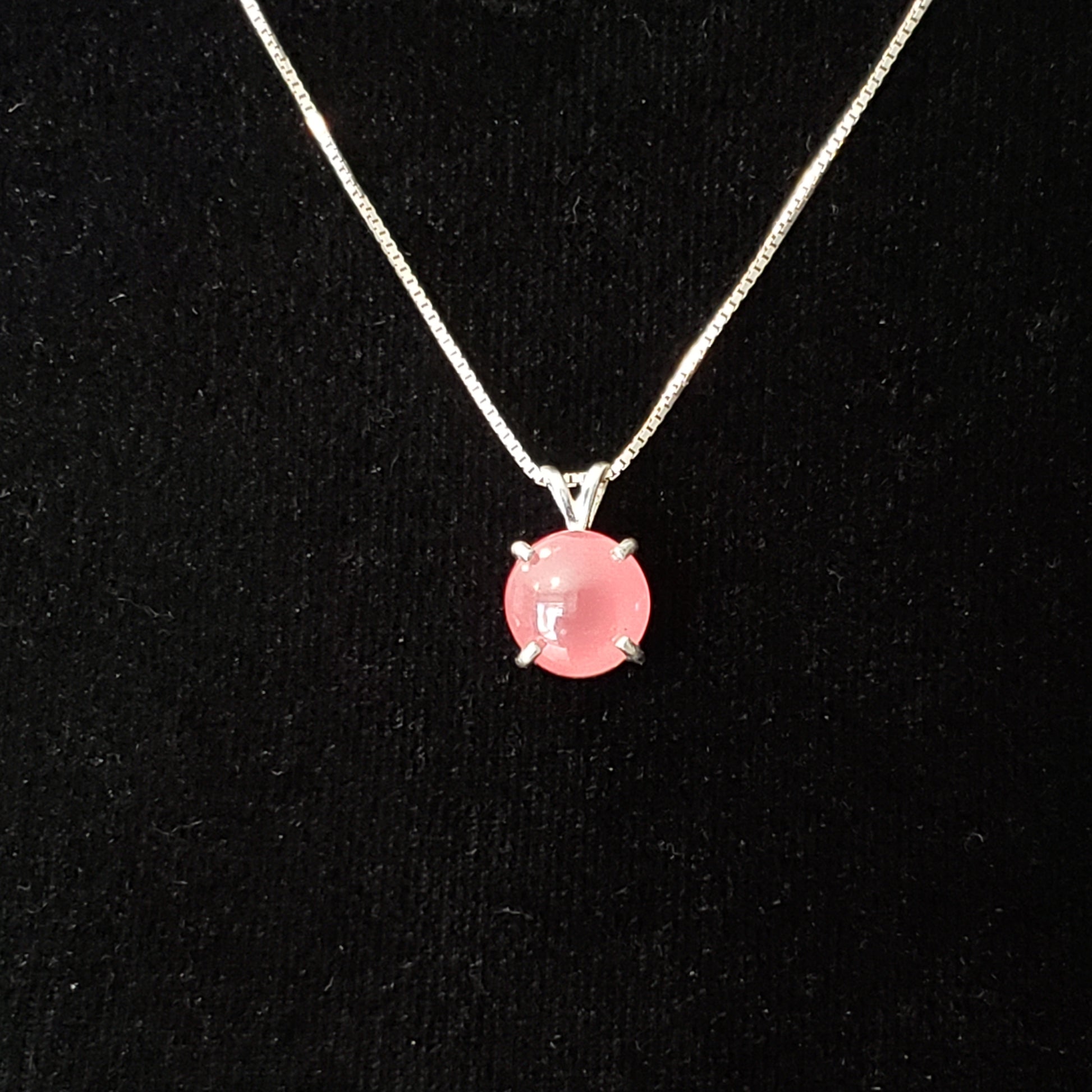 Rhodocrosite 8 carat Silver Pendant Simply CBD LLC