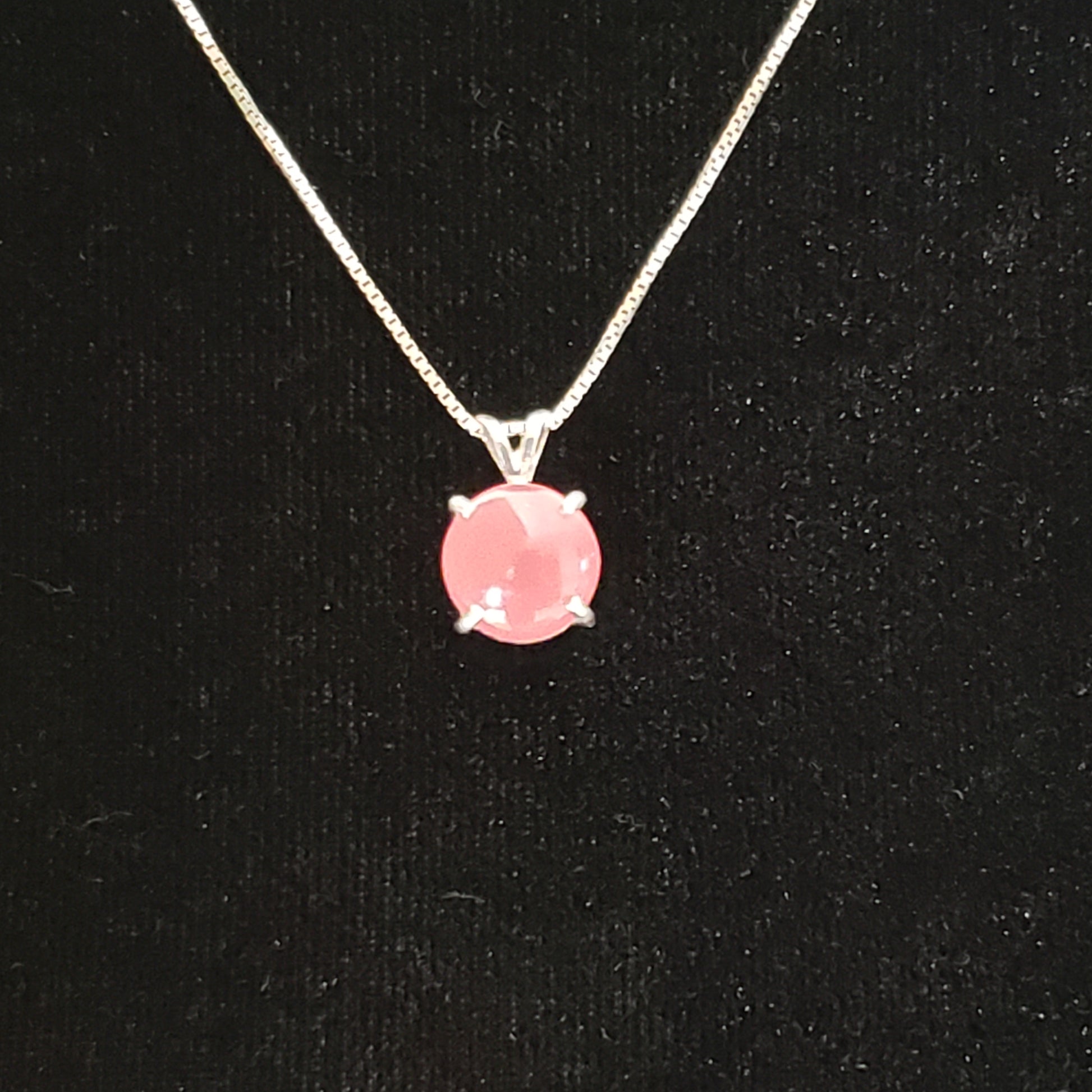 Rhodocrosite 8 carat Silver Pendant Simply CBD LLC