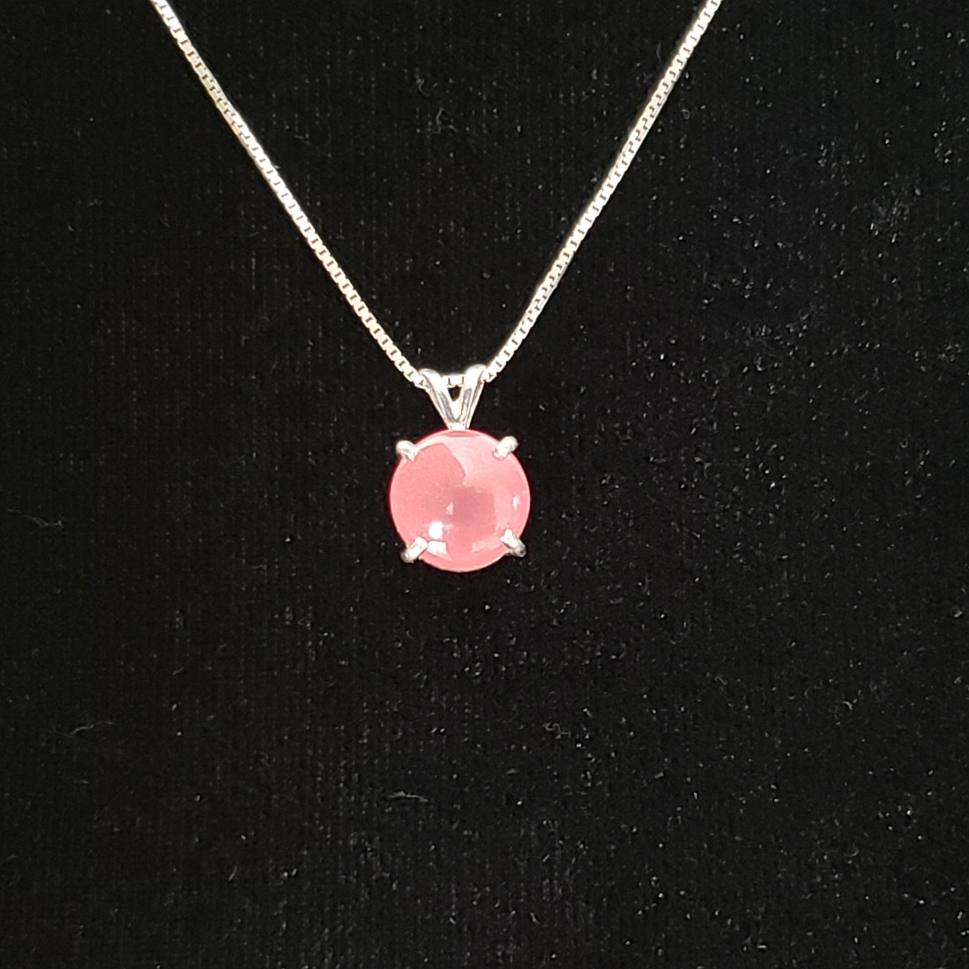 Rhodocrosite 8 carat Silver Pendant Simply CBD LLC