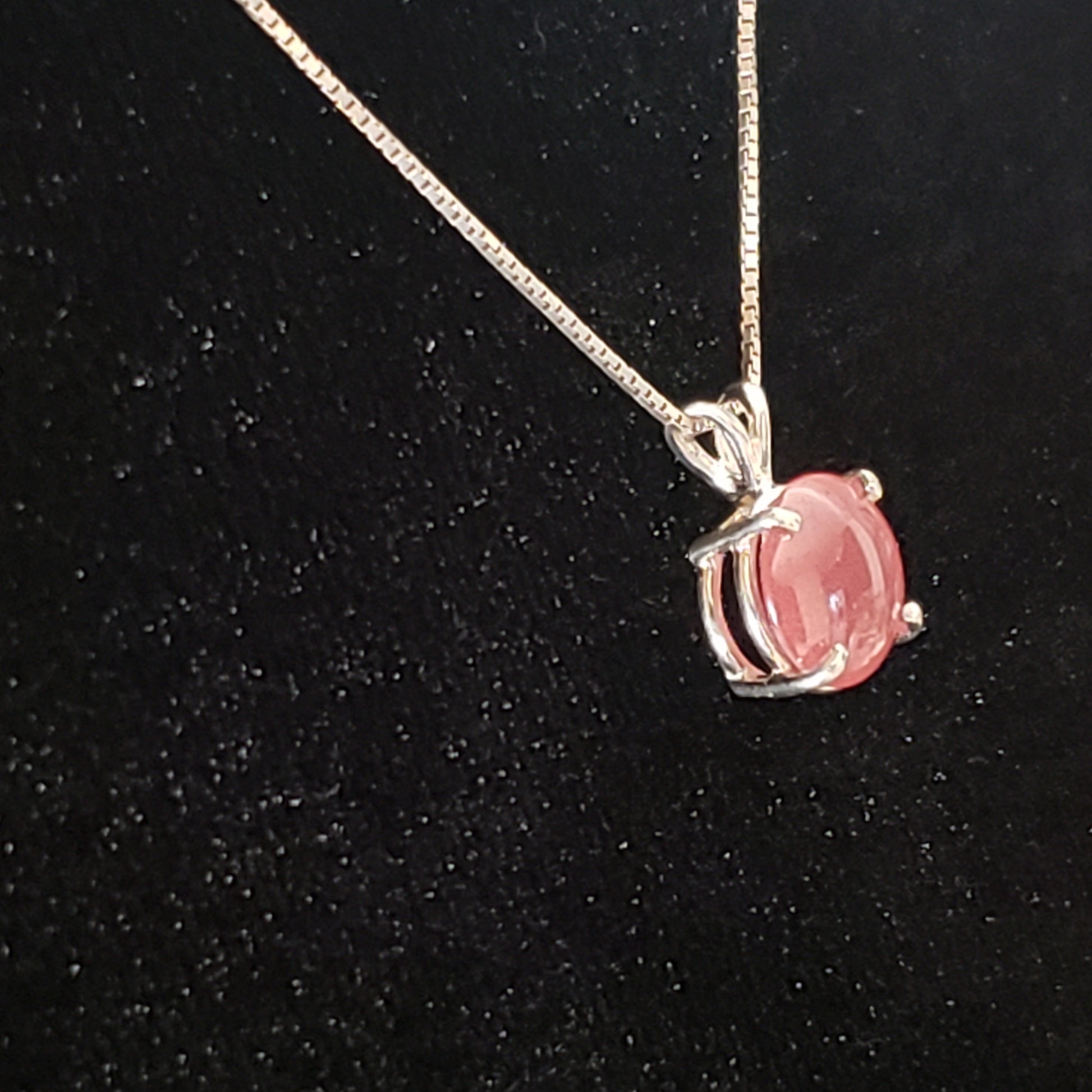 Rhodocrosite 8 carat Silver Pendant Simply CBD LLC