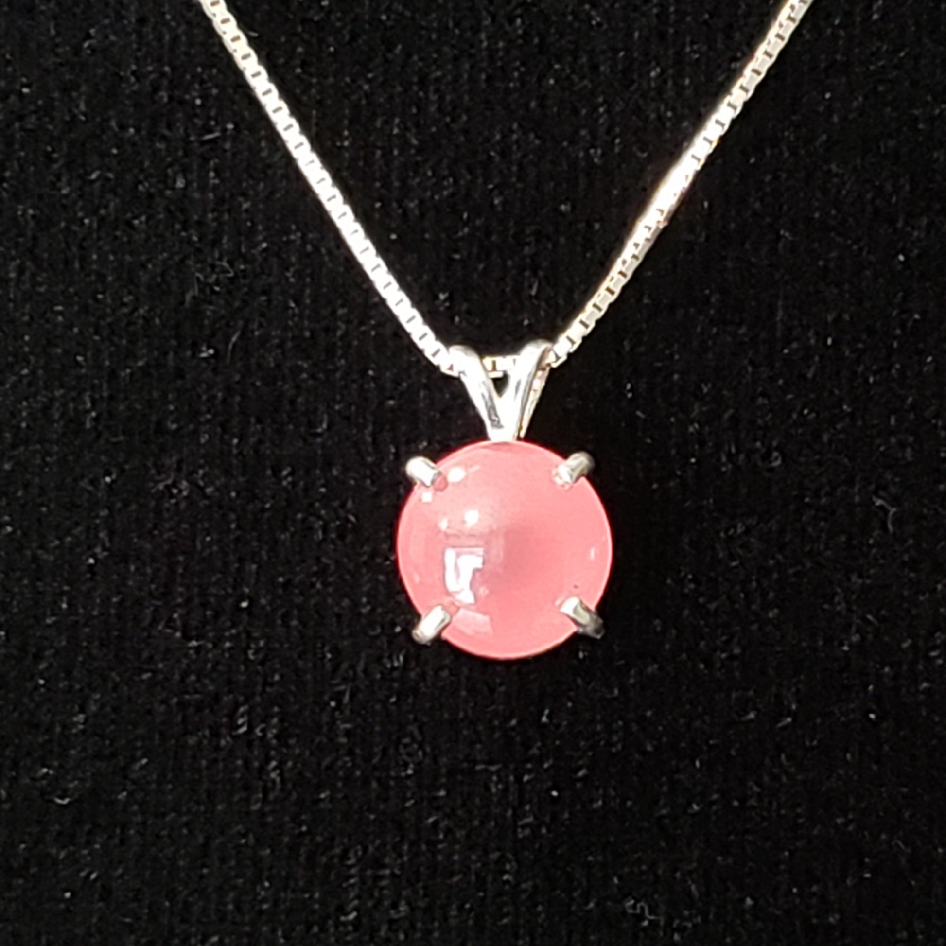 Rhodocrosite 8 carat Silver Pendant Simply CBD LLC