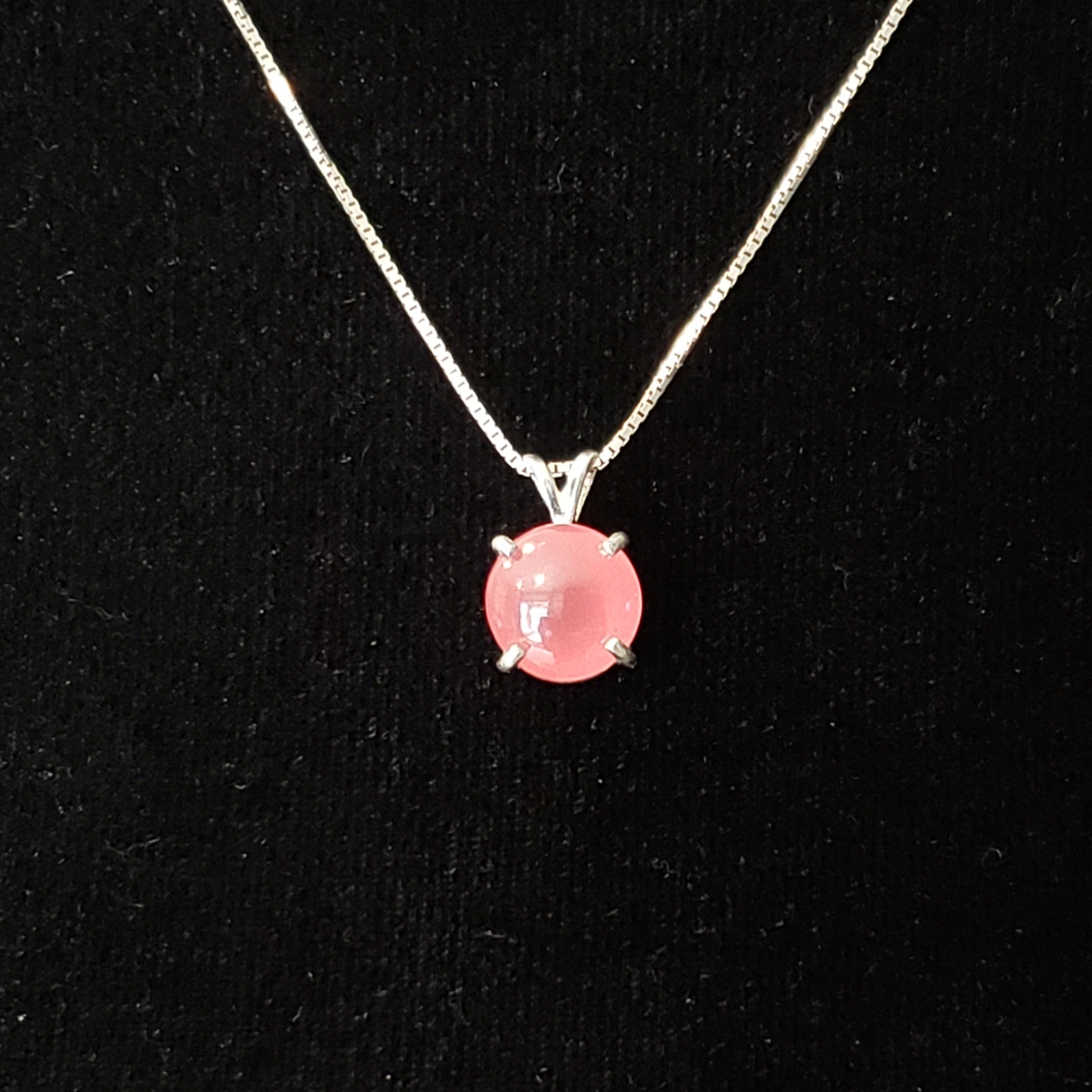 Rhodocrosite 8 carat Silver Pendant Simply CBD LLC