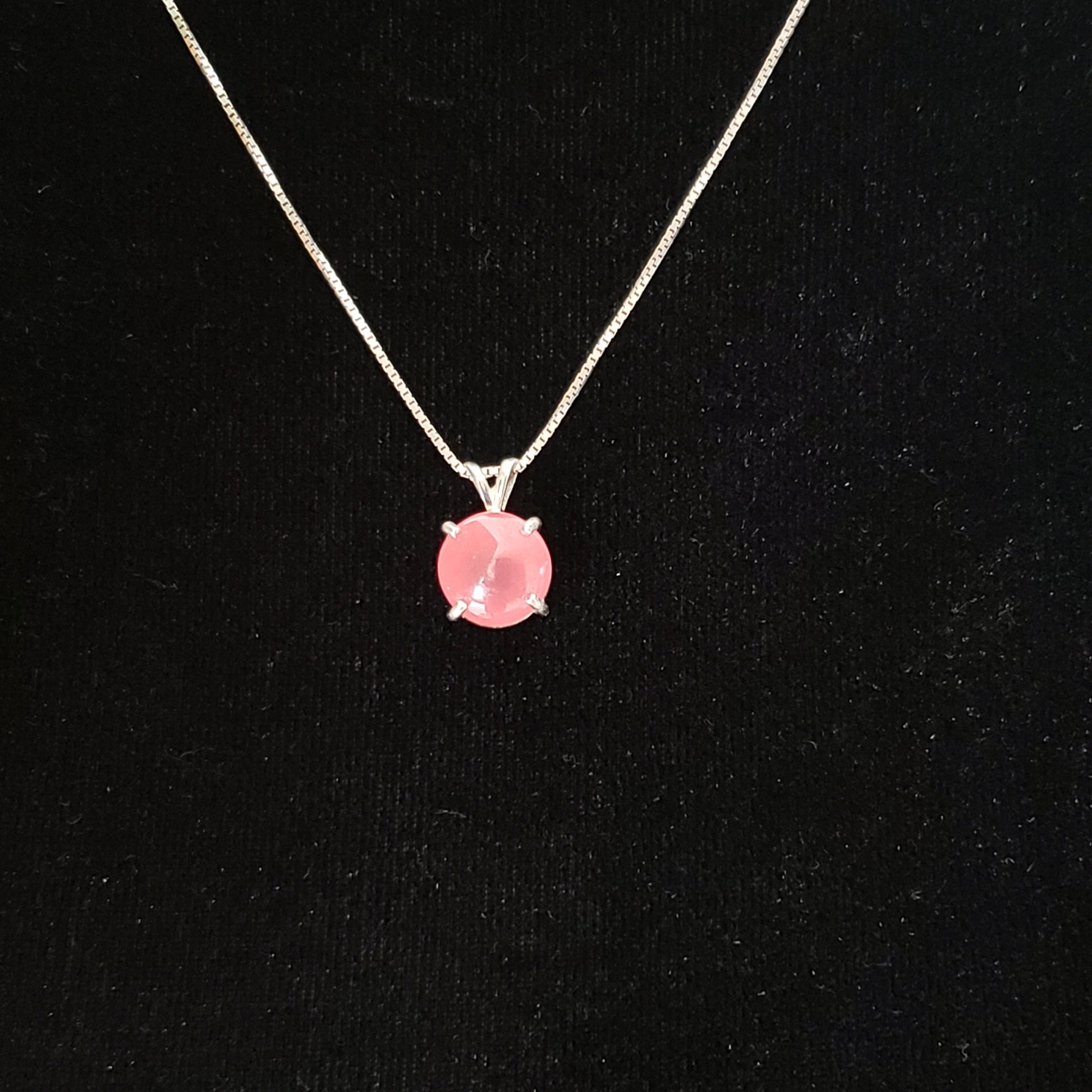 Rhodocrosite 8 carat Silver Pendant Simply CBD LLC