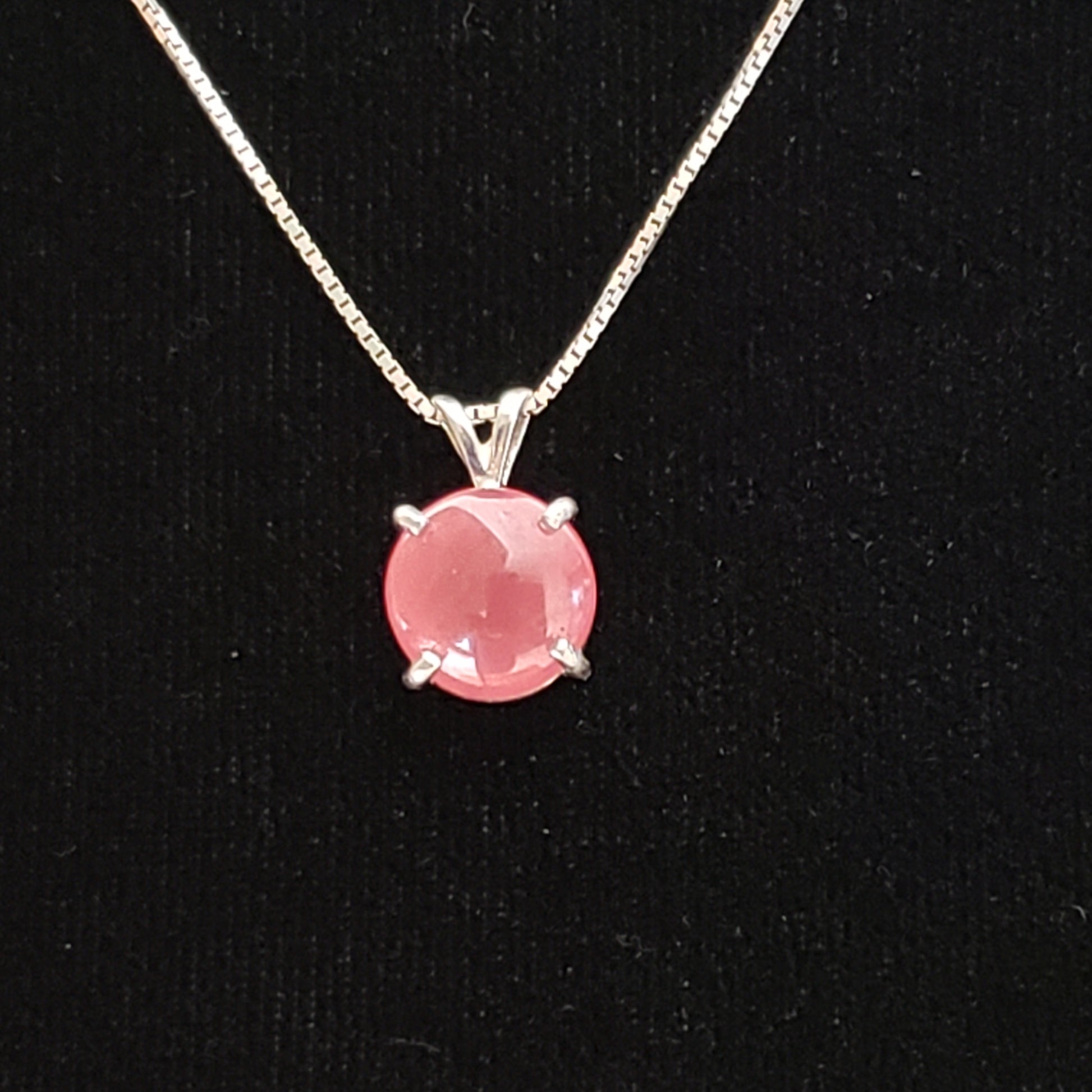 Rhodocrosite 8 carat Silver Pendant Simply CBD LLC