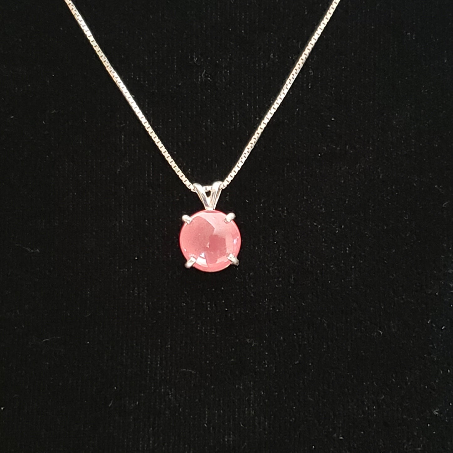 Rhodocrosite 8 carat Silver Pendant Simply CBD LLC