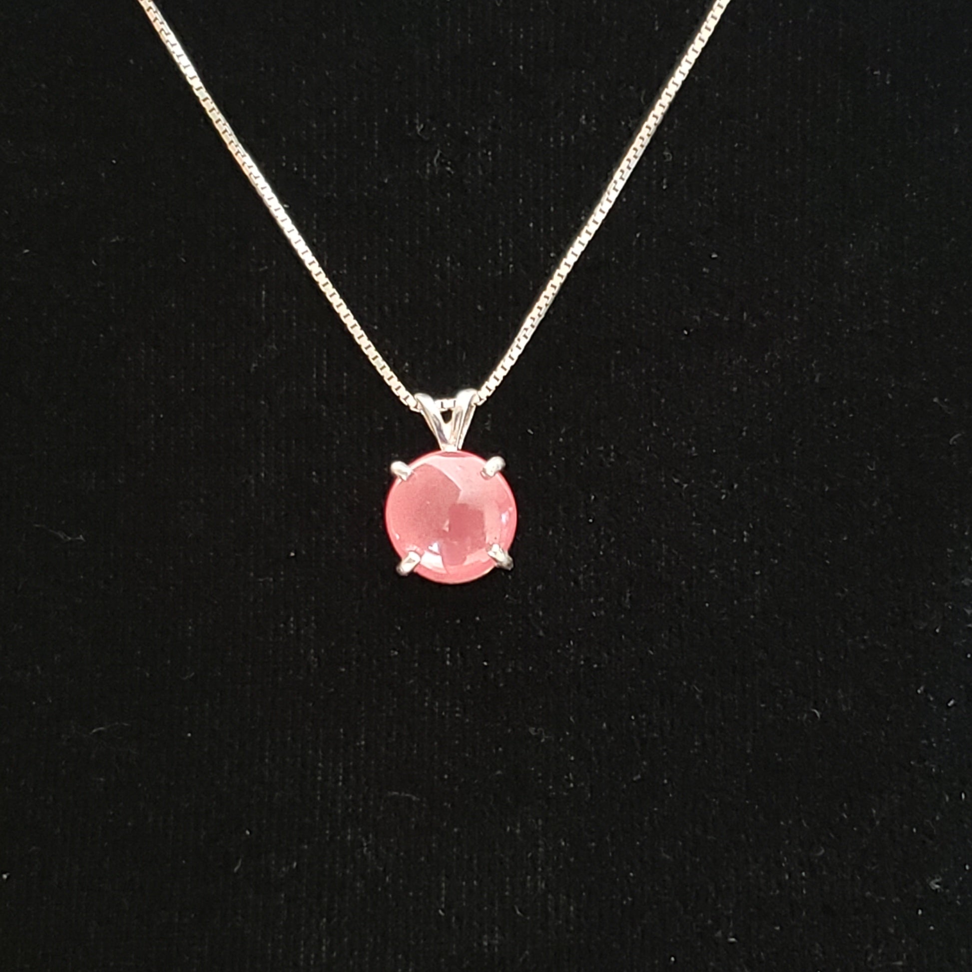 Rhodocrosite 8 carat Silver Pendant Simply CBD LLC