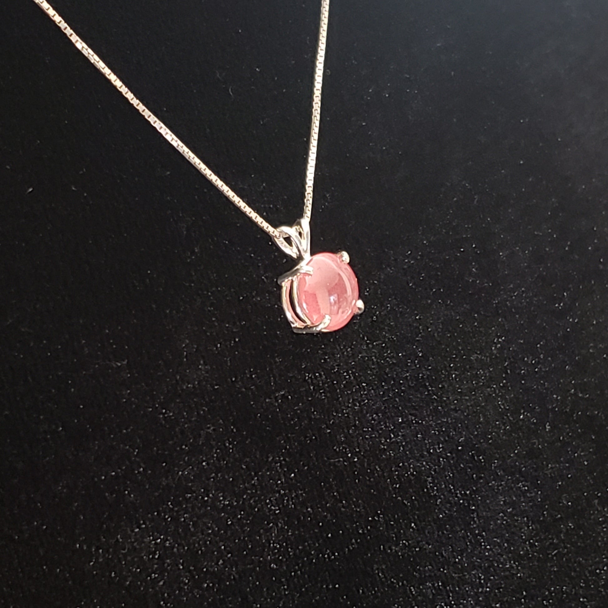 Rhodocrosite 8 carat Silver Pendant Simply CBD LLC