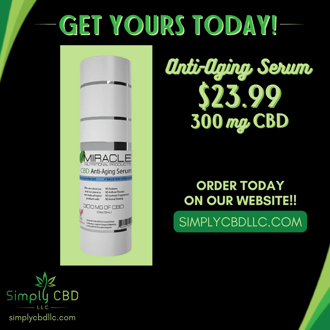 CBD Anti-Aging Serum 300 MG Simply CBD LLC