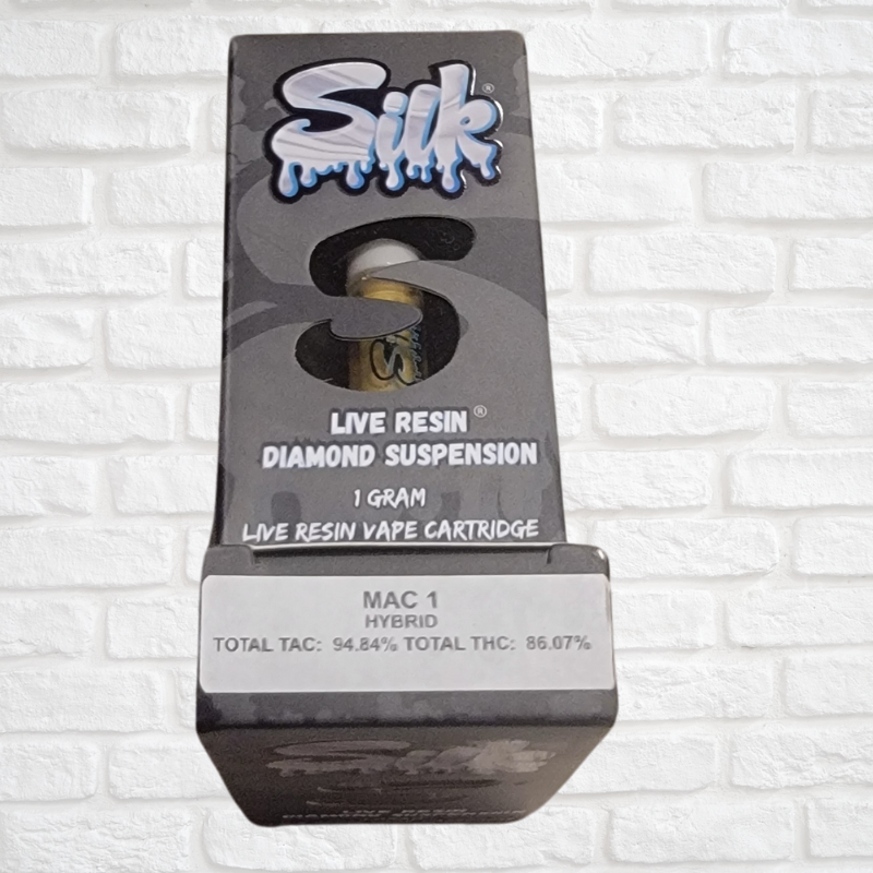 Silk Live Resin Diamond Suspension Cartridge Simply CBD LLC