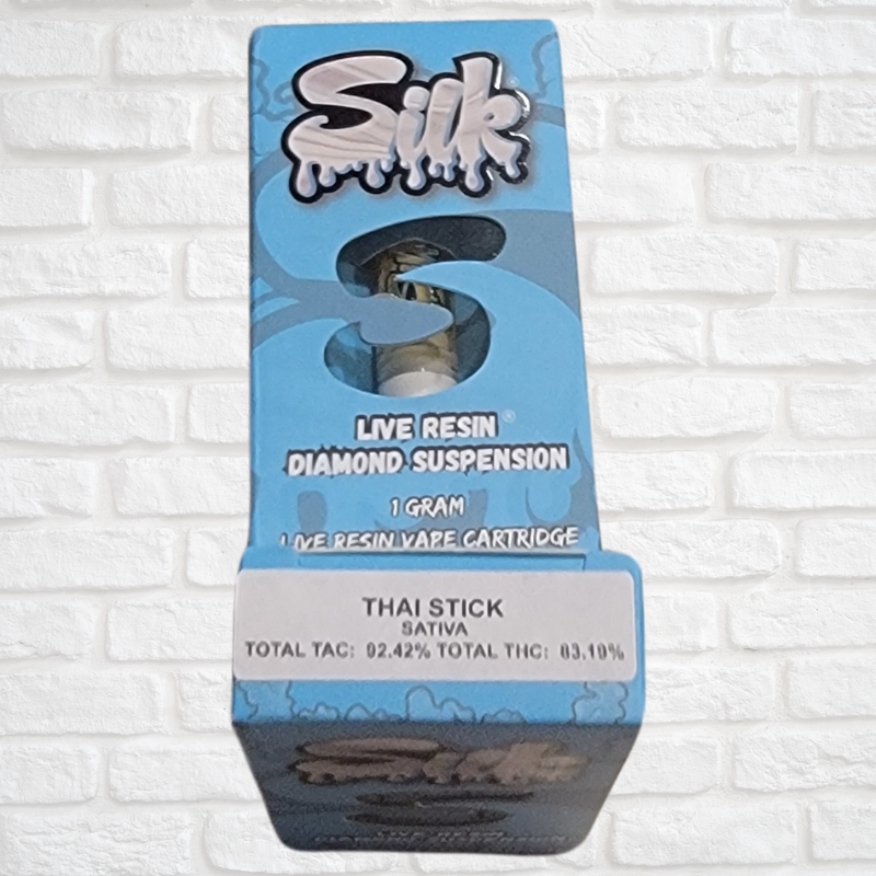 Silk Live Resin Diamond Suspension Cartridge Simply CBD LLC
