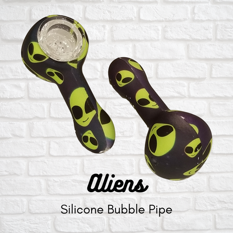 3 inch Silicone Pipe with Glass Bowl Simply CBD LLC