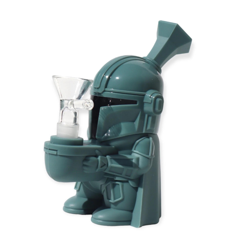 Mandalorian Silicone Water  Bong -- Star Wars Simply CBD LLC