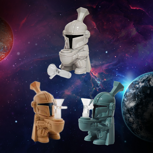 Mandalorian Silicone Water  Bong -- Star Wars Simply CBD LLC