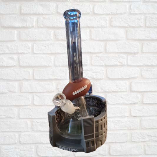 NFL Superbowl Pipe with Removable Silicone Base Simply CBD LLC