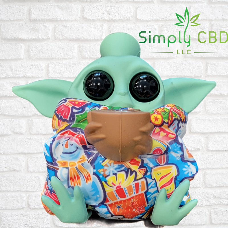 Star Wars Christmas Yoda Water Bong $10.00 Simply CBD LLC