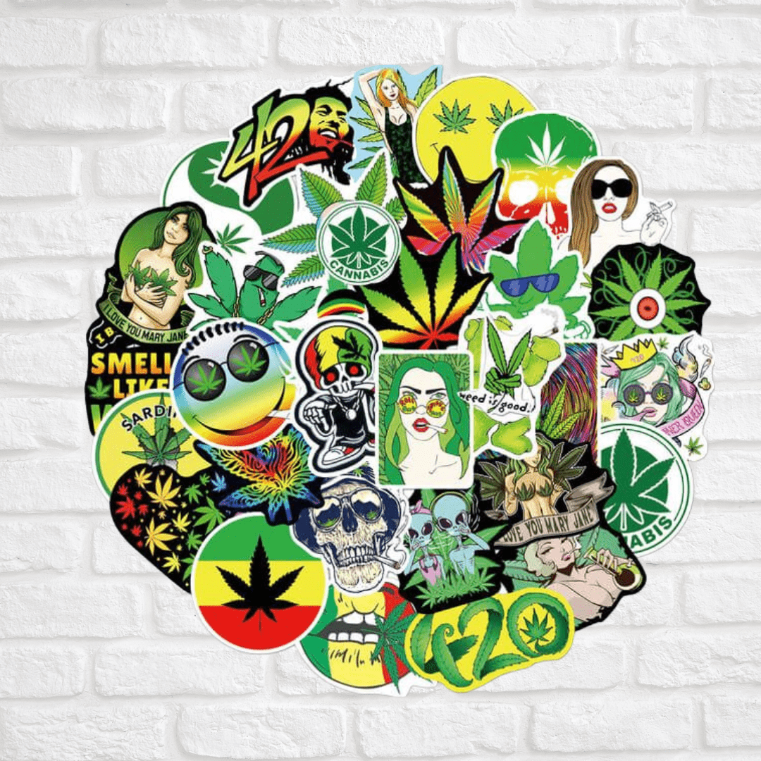 10 Pack of Stickers Simply CBD LLC
