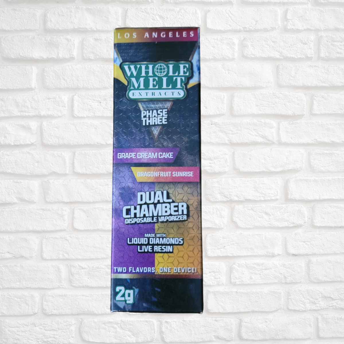 Wholemelt Dual Chamber 2 gram Disposables