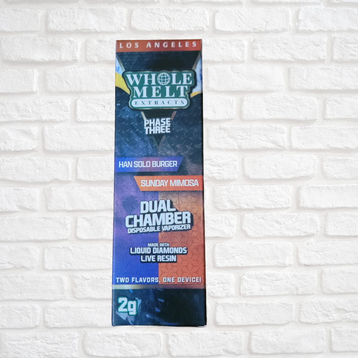 Wholemelt Dual Chamber 2 gram Disposables