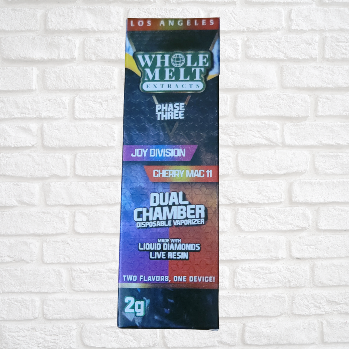 Wholemelt Dual Chamber 2 gram Disposables