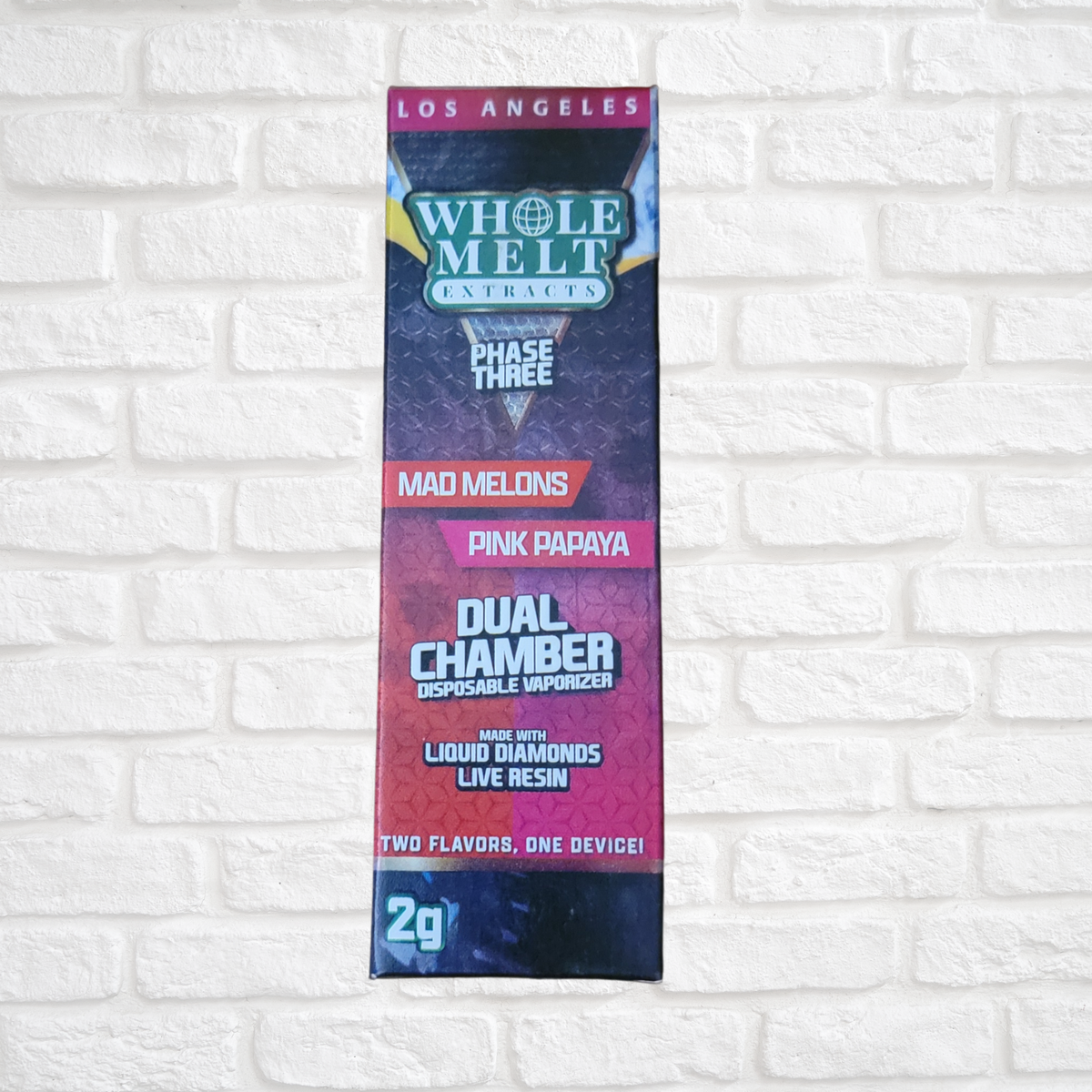 Wholemelt Dual Chamber 2 gram Disposables