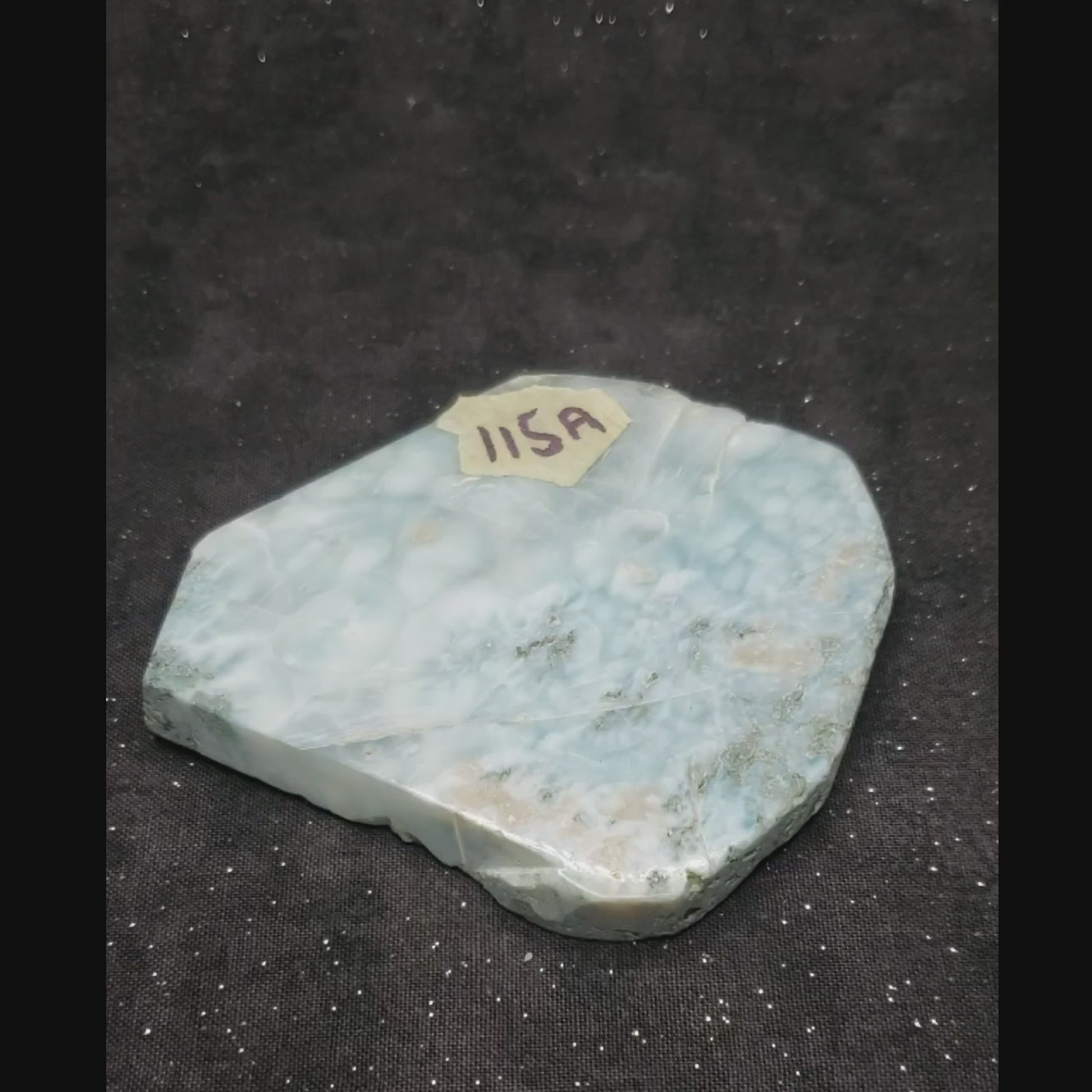 Larimar Lapidary Stone Dominican Republic LAR115A vid