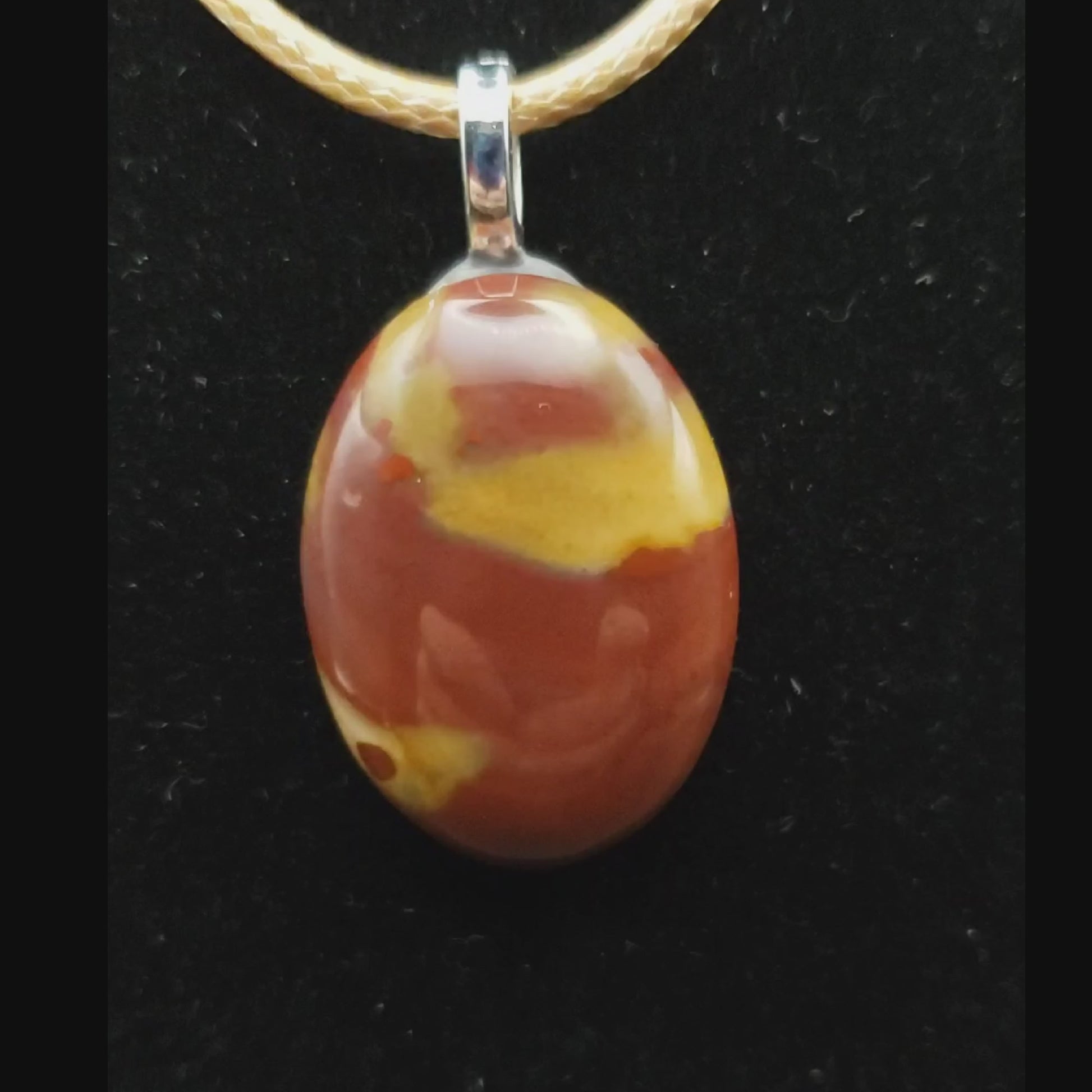 Jasper Pendant Red Yellow CJ00034 vid