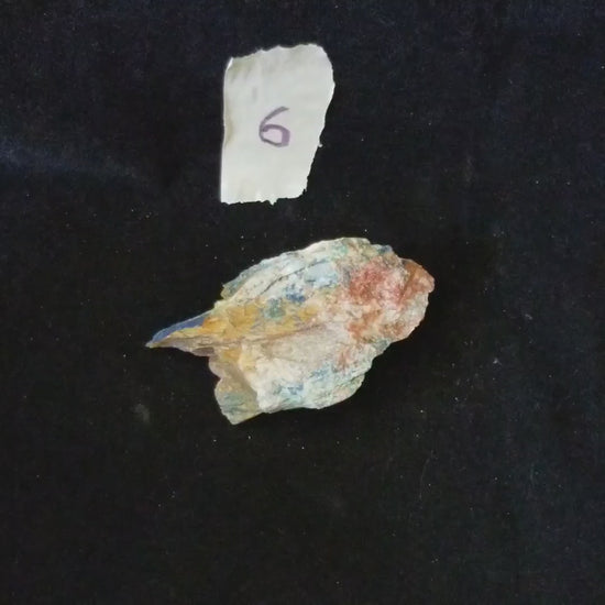 Malachite Azurite Chrysocolla Isolated Raw Natural Stone MAC6 vid