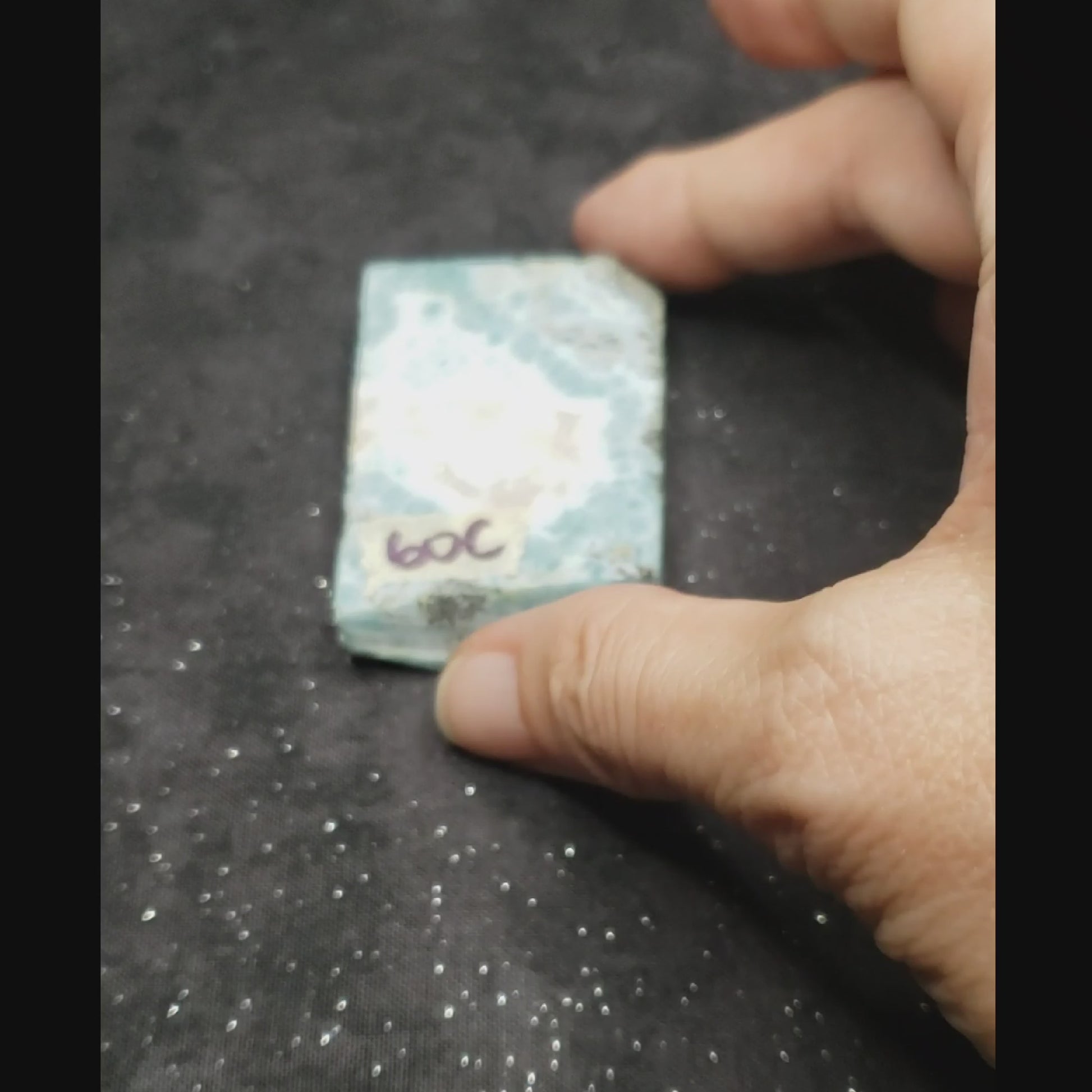 Larimar Lapidary Stone Dominican Republic LAR60C vid