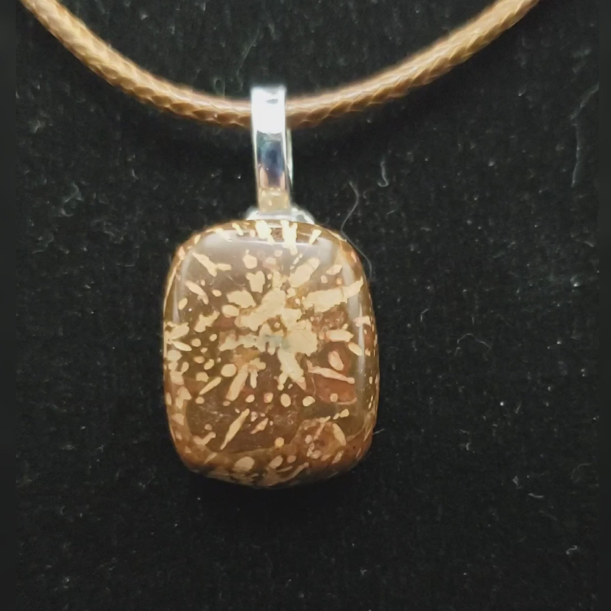 Starburst Jasper Pendant CJ00027 vid