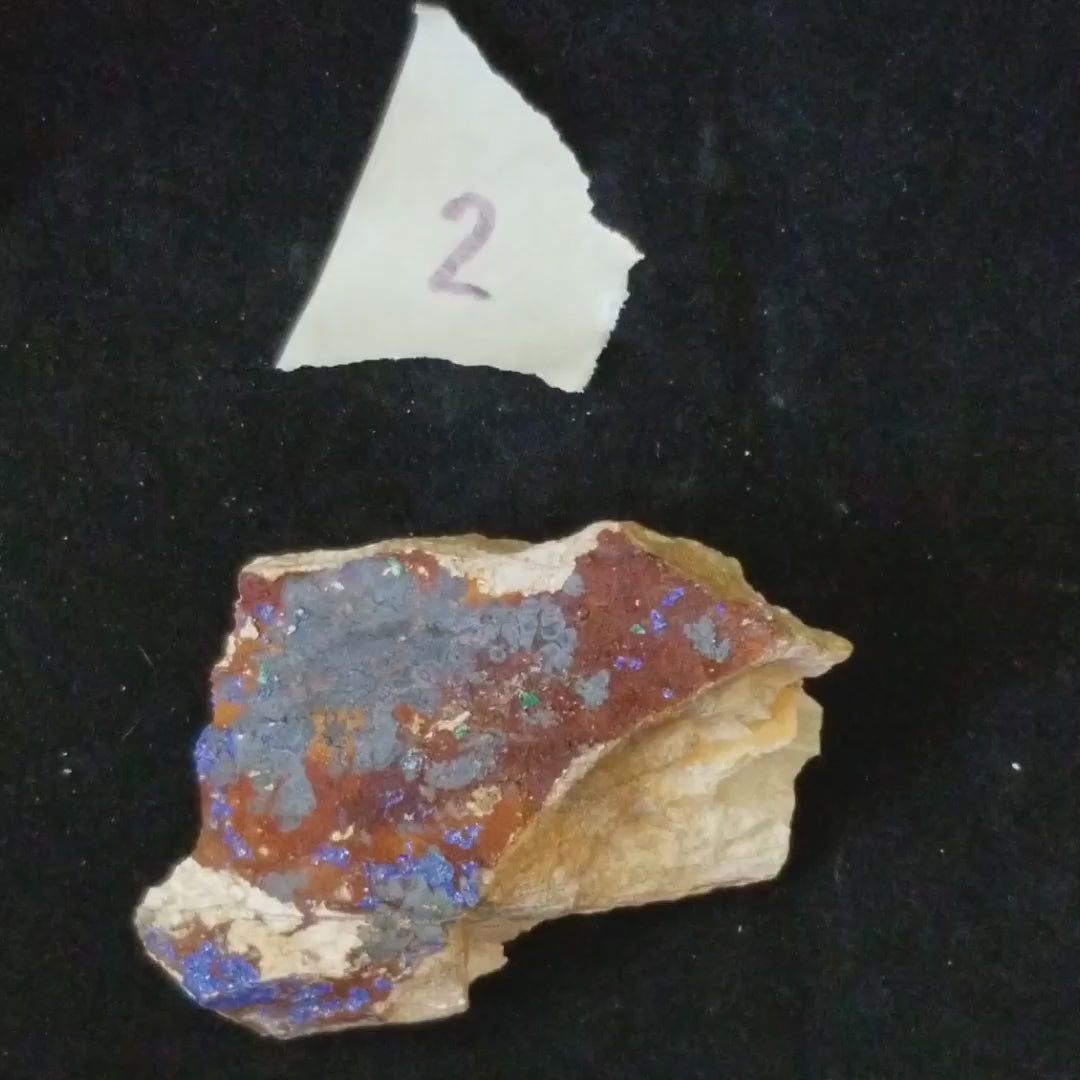 Malachite Azurite Chrysocolla Isolated Raw Natural Stone MAC2 vid