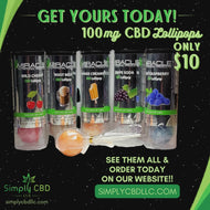CBD Lollipops 100 mg each 6 flavors