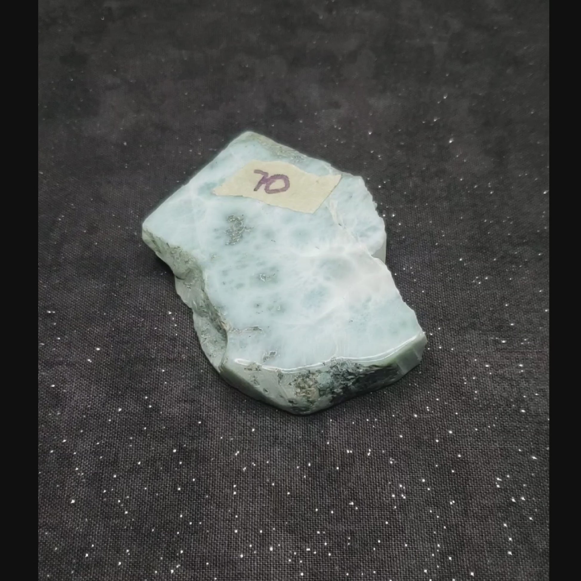 Larimar Lapidary Stone Dominican Republic LAR70 vid