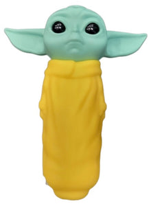 Silicone Baby Yoda Hand Pipe with Glass Bowl Simply CBD LLC