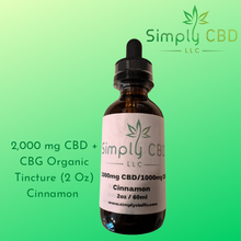 Load image into Gallery viewer, Full Spectrum CBD + CBG Tincture 2000mg Simply CBD LLC
