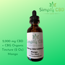 Load image into Gallery viewer, Full Spectrum CBD + CBG Tincture 2000mg Simply CBD LLC
