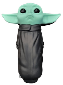 Silicone Baby Yoda Hand Pipe with Glass Bowl Simply CBD LLC