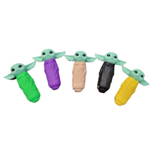 Load image into Gallery viewer, Silicone Baby Yoda Hand Pipe with Glass Bowl Simply CBD LLC
