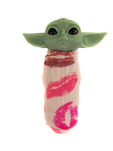 Load image into Gallery viewer, Silicone Baby Yoda Hand Pipe with Glass Bowl Simply CBD LLC
