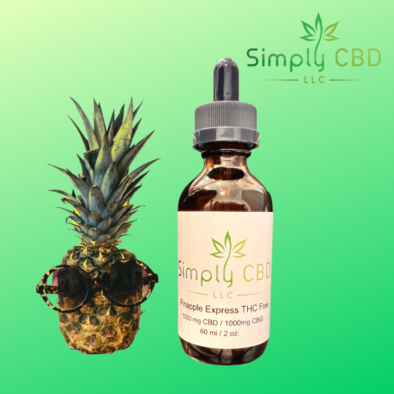 CBD/CBG Tincture Isolate 2,000mg (THC Free) Simply CBD LLC