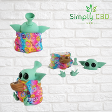 Load image into Gallery viewer, Collectible Baby Yoda Silicone Water Bong Pipe - Grogu &quot; The Child&quot; Simply CBD LLC
